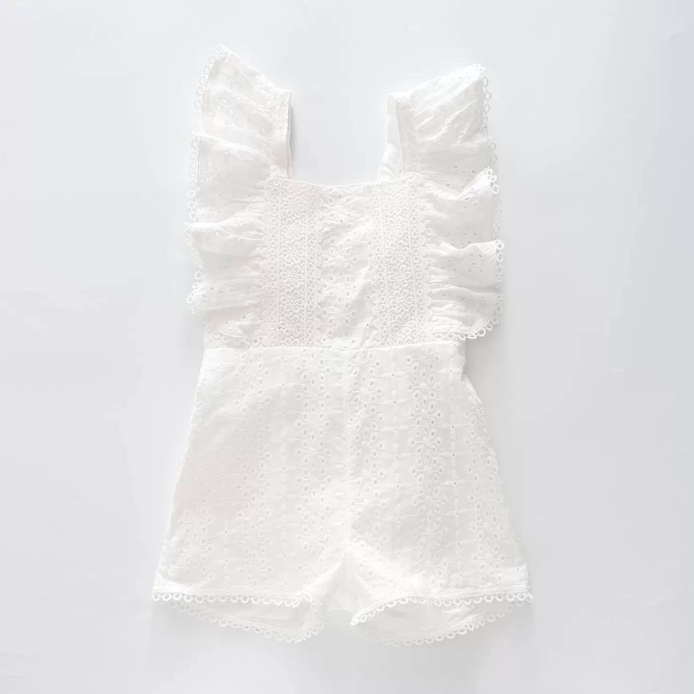 Ollies Place White Sunsuit< Overalls & Jumpsuits