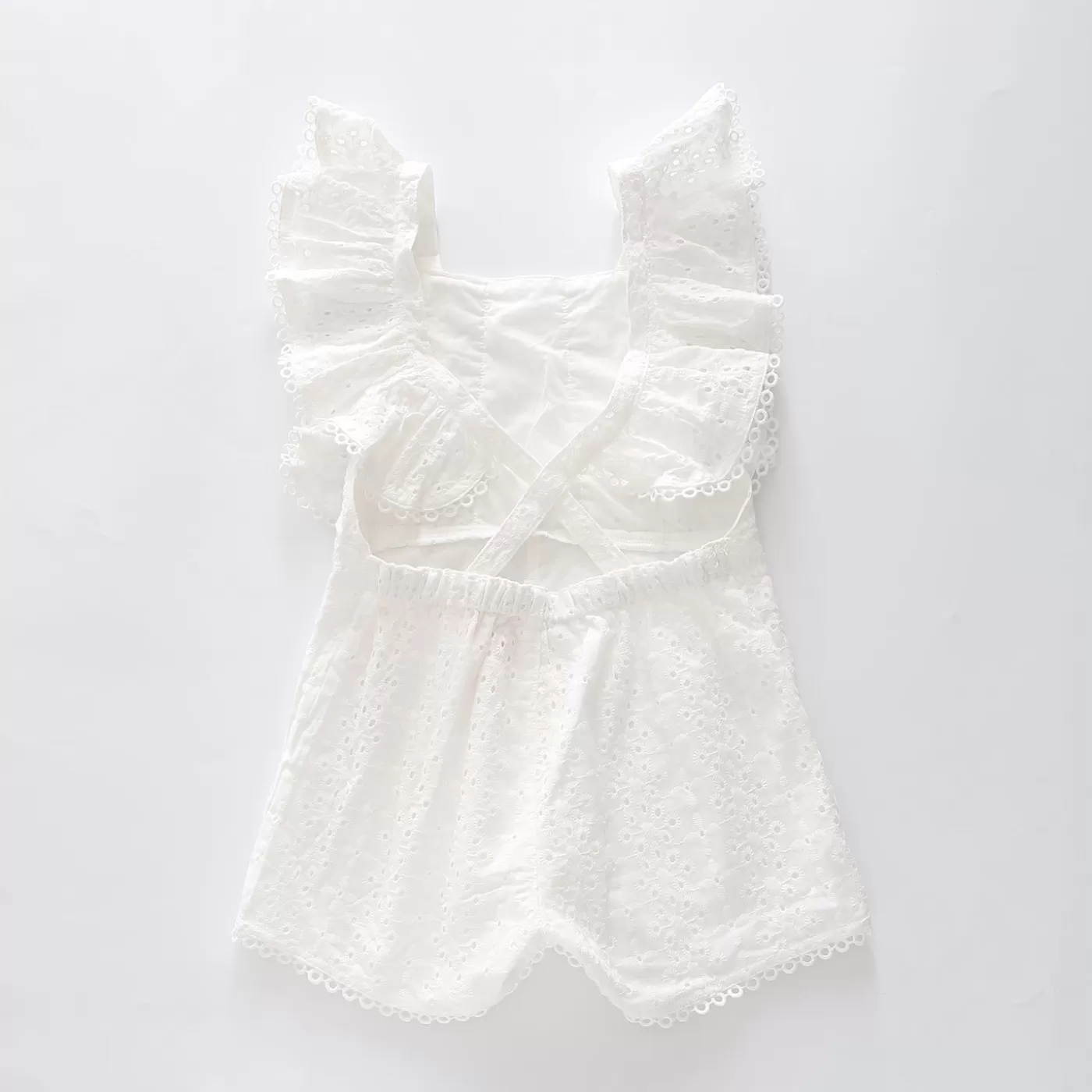 Ollies Place White Sunsuit< Overalls & Jumpsuits