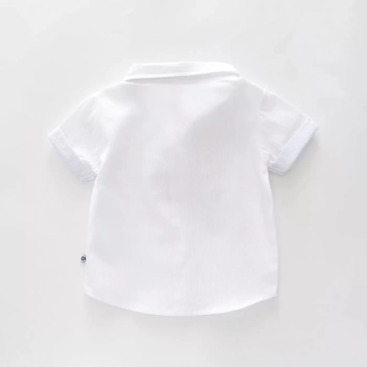 Ollies Place White Woven Collared Shirt<BOY Tops & T-Shirts