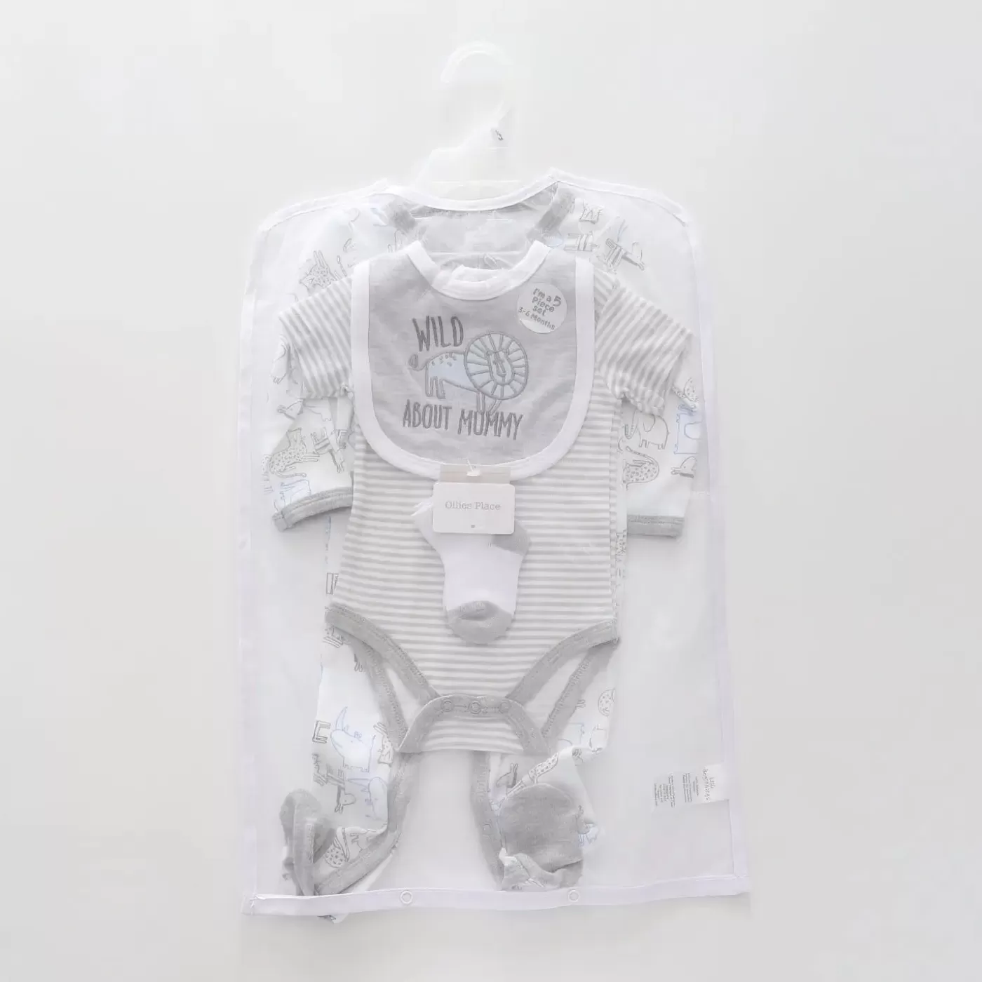 Ollies Place Wild About Mummy Baby Set<BOY Overalls & Sets