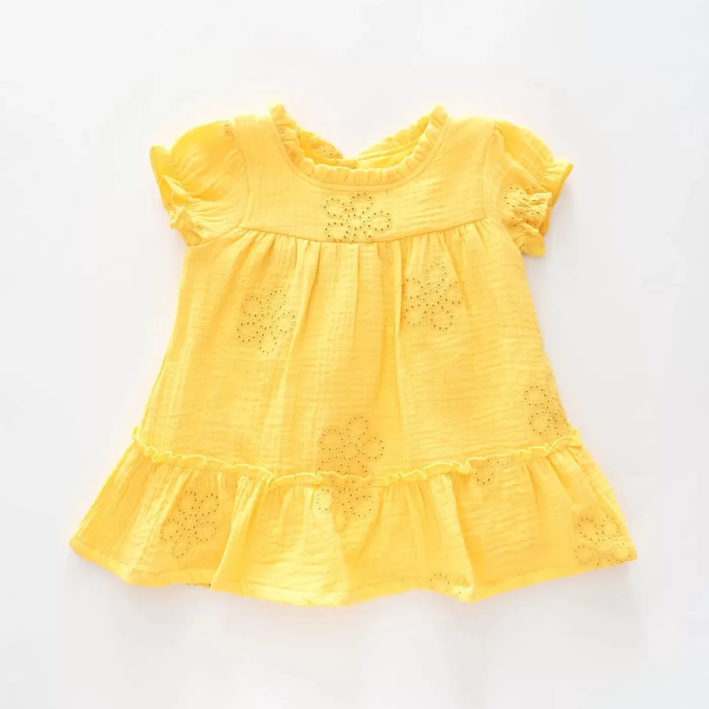 Ollies Place Yellow Cheesecloth Dress< Dresses