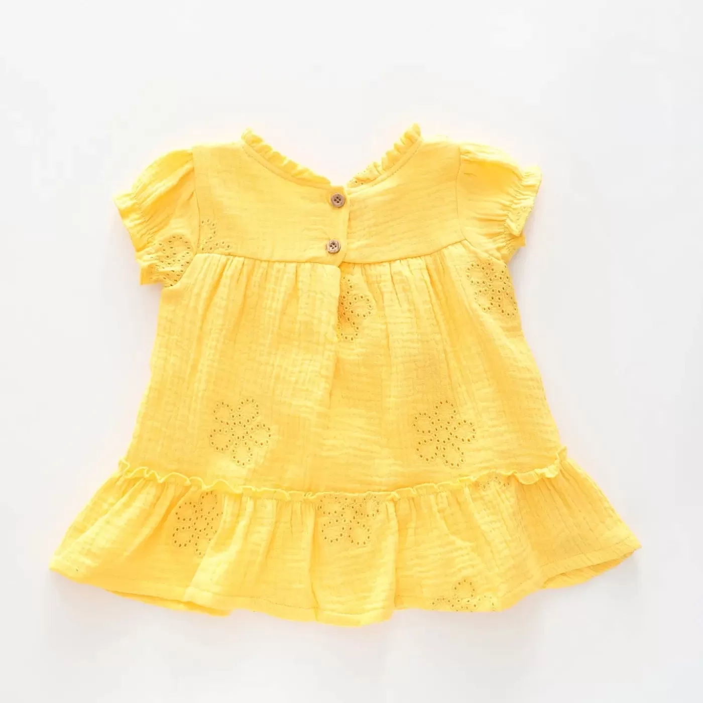 Ollies Place Yellow Cheesecloth Dress< Dresses