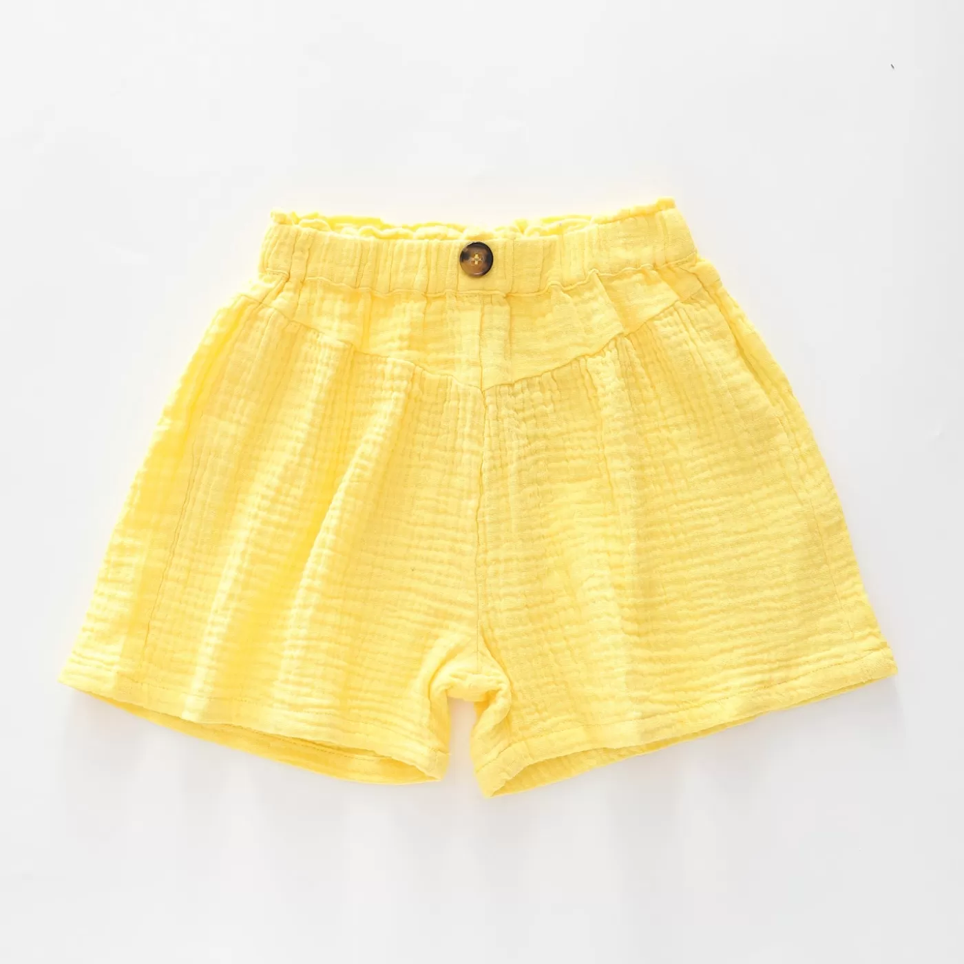 Ollies Place Yellow Cheesecloth Shorts< Shorts & Skirts