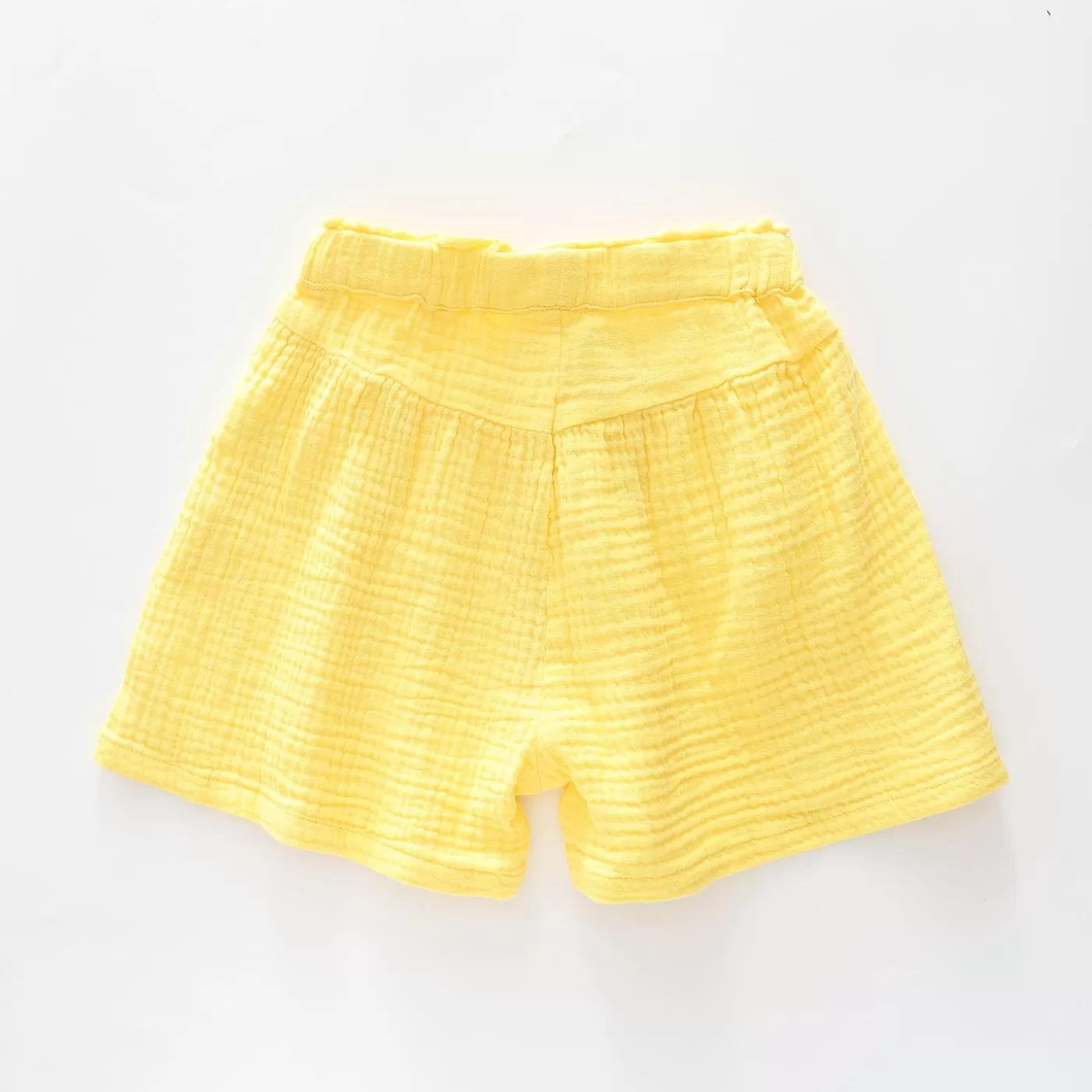 Ollies Place Yellow Cheesecloth Shorts< Shorts & Skirts